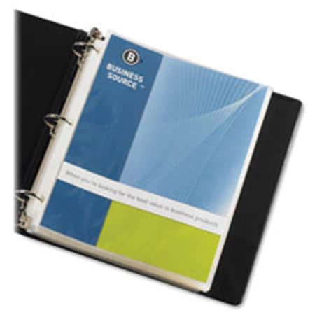 Business Source Sheet Protectors, Top Load, 2.4 mil, 11 in. x 8.5 in., Nonglare, 50PK BU463833